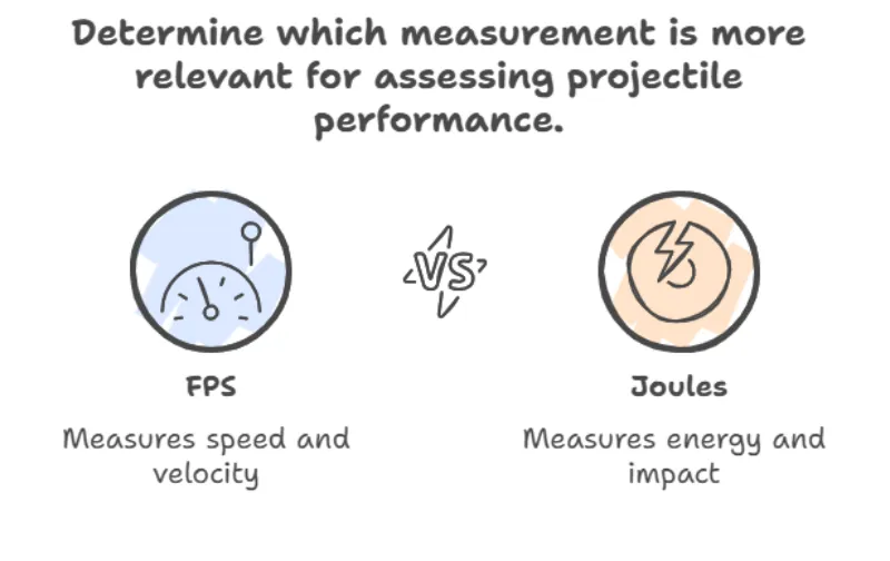 FPS vs Joules. Comparing Joules with heavy bb to FPS with 0.20